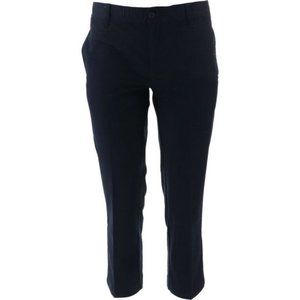 NWT LANDS' END BOY'S HUSKY lK EW BLD‎ CHINO PANTS BLACK 18 (HUSKY)